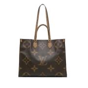 Pre-owned Canvas handbags Louis Vuitton Vintage , Brown , Dames