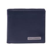 Wallet in dark blue palmellato leather Baldinini , Blue , Heren