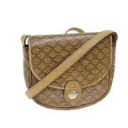 Pre-owned Canvas shoulder-bags Celine Vintage , Beige , Dames