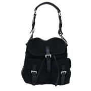 Pre-owned Fabric backpacks Prada Vintage , Black , Dames