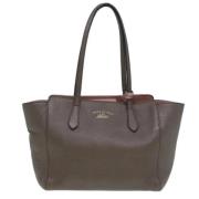 Pre-owned Leather gucci-bags Gucci Vintage , Brown , Dames