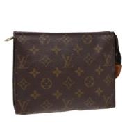 Pre-owned Canvas pouches Louis Vuitton Vintage , Brown , Dames