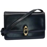 Pre-owned Leather shoulder-bags Celine Vintage , Blue , Dames