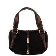 Pre-owned Suede handbags Celine Vintage , Black , Dames