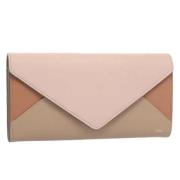 Pre-owned Leather wallets Chloé Pre-owned , Pink , Dames