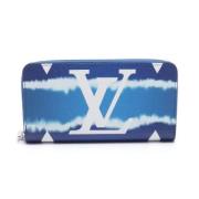 Pre-owned Canvas wallets Louis Vuitton Vintage , Blue , Dames