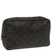 Pre-owned Canvas clutches Louis Vuitton Vintage , Brown , Dames