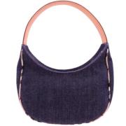 Pre-owned Denim handbags Burberry Vintage , Blue , Dames