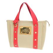 Pre-owned Canvas handbags Louis Vuitton Vintage , Beige , Dames