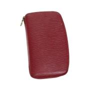 Pre-owned Leather wallets Louis Vuitton Vintage , Red , Dames