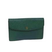 Pre-owned Leather louis-vuitton-bags Louis Vuitton Vintage , Green , D...