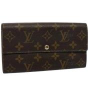 Pre-owned Canvas wallets Louis Vuitton Vintage , Brown , Dames