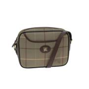 Pre-owned Canvas shoulder-bags Burberry Vintage , Beige , Dames