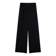 Zwarte broek met rechte pijpen Max Mara Weekend , Black , Dames