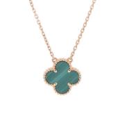 Pre-owned Yellow Gold necklaces Van Cleef & Arpels Pre-owned , Green ,...