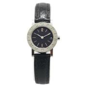 Pre-owned Stainless Steel watches Bvlgari Vintage , Black , Dames