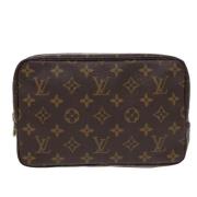 Pre-owned Canvas clutches Louis Vuitton Vintage , Brown , Dames