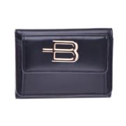 Wallet in black leather Baldinini , Black , Dames