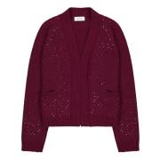 Cardigan Hotfix Laneus , Red , Dames