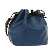 Pre-owned Leather shoulder-bags Louis Vuitton Vintage , Blue , Dames