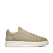 Beige Suède Urban Slip-On Sneakers Fabi , Beige , Heren