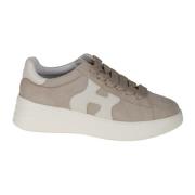 Platte Schoenen Rebel Suède Model Hogan , Beige , Dames