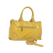 Pre-owned Plastic prada-bags Prada Vintage , Yellow , Dames