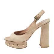 Pre-owned Leather sandals Gianvito Rossi Pre-owned , Beige , Dames