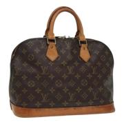 Pre-owned Canvas handbags Louis Vuitton Vintage , Brown , Dames