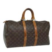 Pre-owned Canvas louis-vuitton-bags Louis Vuitton Vintage , Brown , Da...