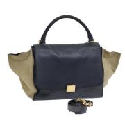 Pre-owned Leather celine-bags Celine Vintage , Blue , Dames