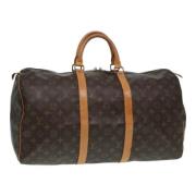 Pre-owned Canvas travel-bags Louis Vuitton Vintage , Brown , Dames