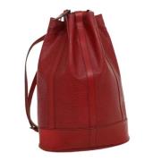 Pre-owned Leather shoulder-bags Louis Vuitton Vintage , Red , Dames