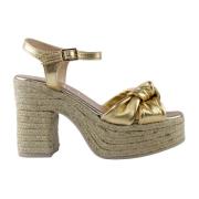 Gouden Laminaat Sandalen Gaimo , Yellow , Dames