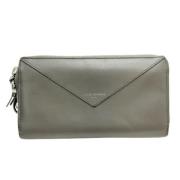 Pre-owned Leather wallets Balenciaga Vintage , Gray , Dames