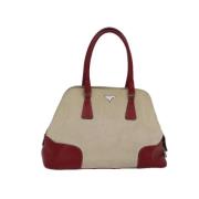 Pre-owned Canvas handbags Prada Vintage , Beige , Dames