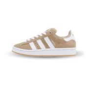 Retro Campus Sneaker in Beige Suède Adidas , Beige , Dames