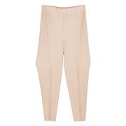 Stijlvolle broeken voor mannen en vrouwen Issey Miyake , Beige , Dames