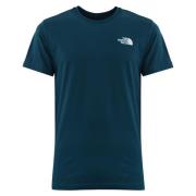 Heren Bedrukt Katoenen T-shirt The North Face , Blue , Heren