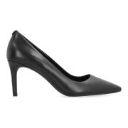 Leren Puntige Stiletto Pumps Michael Kors , Black , Dames