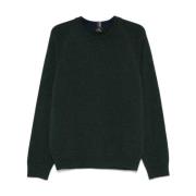 Groene Merinowol Ronde Hals Trui Paul Smith , Green , Heren