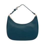 Maxi Logo Hobo Tas Love Moschino , Green , Dames