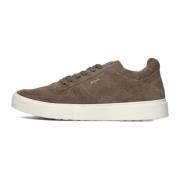 Bruine Suède Lage Sneakers Blackstone , Brown , Heren