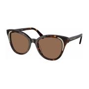 Donkerbruine zonnebril Sk6031 model Swarovski , Brown , Dames