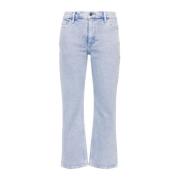 Blauwe Gewassen Denim Jeans Tory Burch , Blue , Dames