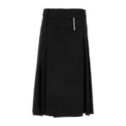 Elegante Zwarte Rok voor Vrouwen Alexander McQueen , Black , Dames