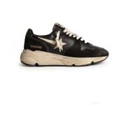 Zwarte Leren Sneakers Golden Goose , Black , Dames