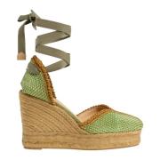 Espadrilles MET Sleehak Castañer , Green , Dames