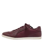 Pre-owned Leather sneakers Louis Vuitton Vintage , Red , Heren