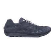 Blauwe Mesh en Suède Sneakers Bottega Veneta , Blue , Heren